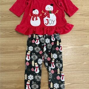 Rare Editions Red Snowman Joy Outfit